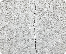 外壁のひび割れ