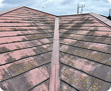 屋根塗装の色褪せ